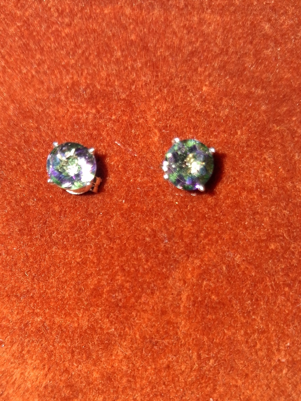 GREENISH/PURPLE Earrings